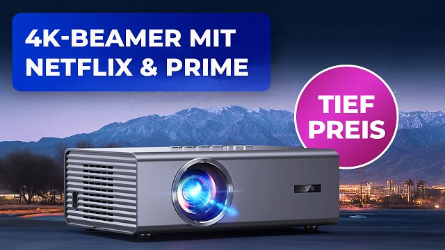 bild aus der news Dieser 4K-Beamer zaubert euch ein gigantisches 300 Zoll Bild ins Heimkino: Viele smarte Features und Streaming-Apps integriert