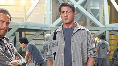 bild aus der news Erstes Bild aus "The Tomb": Stallone und Schwarzenegger als Knastbrüder