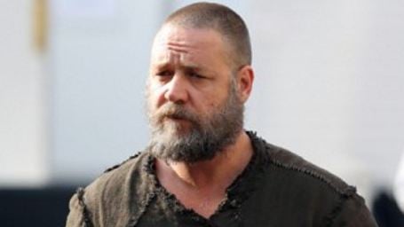 Neue Frisur für Arche-Erbauer Russell Crowe am Set von "Noah"