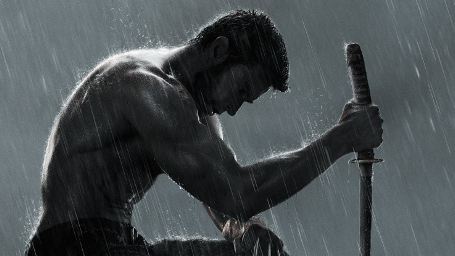 Motion-Poster zu "The Wolverine": Hugh Jackman posiert mit nacktem Oberkörper im Regen