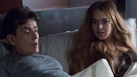 Charlie Sheen und Lindsay Lohan beim Dreh eines Sextapes in Videoausschnitt zu "Scary Movie 5"