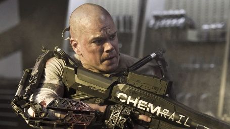 bild aus der news "Elysium": Zwei neue Bilder zum Sci-Fi-Spektakel zeigen Matt Damon als kampfeslustige Mensch-Maschine