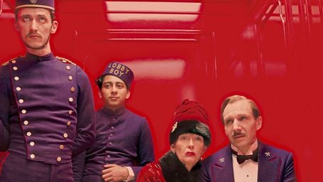 Tag-und-Nacht-Wechsel im winterlichen Motion-Poster zu "Grand Budapest Hotel" von Wes Anderson