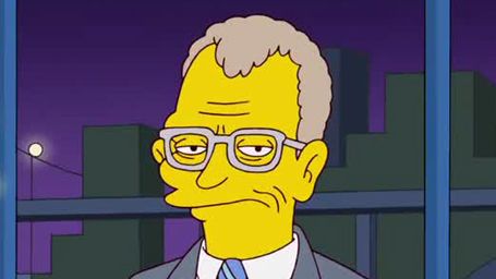bild aus der news "Die Simpsons" verabschieden TV-Urgestein David Letterman vor dem baldigen Ende seiner Late-Night-Show mit einem Couch-Gag