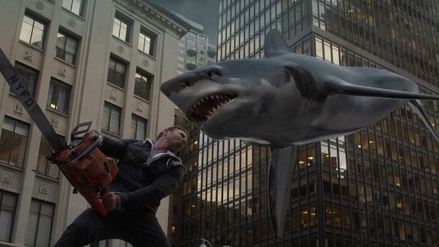 bild aus der news Plastik-Haie in der U-Bahn: Exklusives Gag-Reel zum Monster-Movie "Sharknado 2"