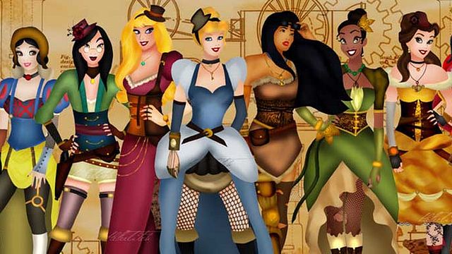 bild aus der news Die schönsten Disney-Paare im Steampunk-Look