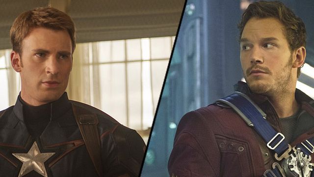 bild aus der news Chris Evans und Chris Pratt lösen Super-Bowl-Wette ein und besuchen Krankenhaus als Captain America und Star-Lord