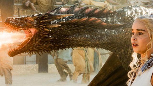 bild aus der news "Game Of Thrones": In spannendem VFX-Showreel werden die Effekte hinter Daenerys‘ Flucht auf dem Drachen erklärt