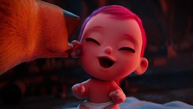 bild aus der news "Störche - Abenteuer im Anflug": Im neuen deutschen Trailer verfallen selbst Raubtiere der Niedlichkeit eines Babys