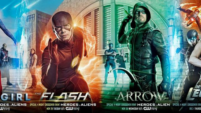 Supergirl, The Flash, Arrow und Co. gegen Aliens: Neue, lange Trailer zum heute startenden großen Crossover der DC-Superhelden-Serien