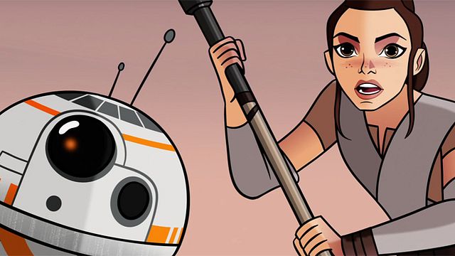 bild aus der news Rey und BB-8 vs. Sandmonster: Schaut die 1. Folge der neuen Zeichentrickserie "Star Wars: Forces Of Destiny"