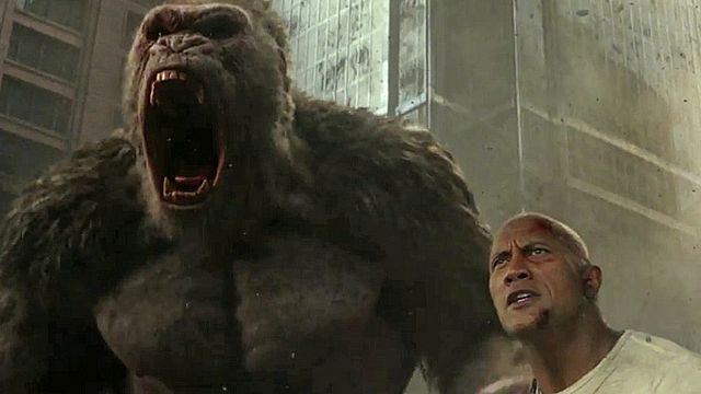 bild aus der news Gorilla und The Rock vs. Riesen-Krokodil im neuen Trailer zu "Rampage"
