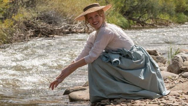 Jessica Chastain als "Die Frau, die vorausgeht": Deutscher Trailer zum Westerndrama mit Sam Rockwell