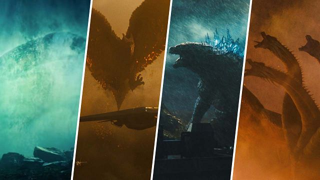 bild aus der news "Godzilla 2: King Of The Monsters": Cooles Retro-Poster vereint alle vier Monster