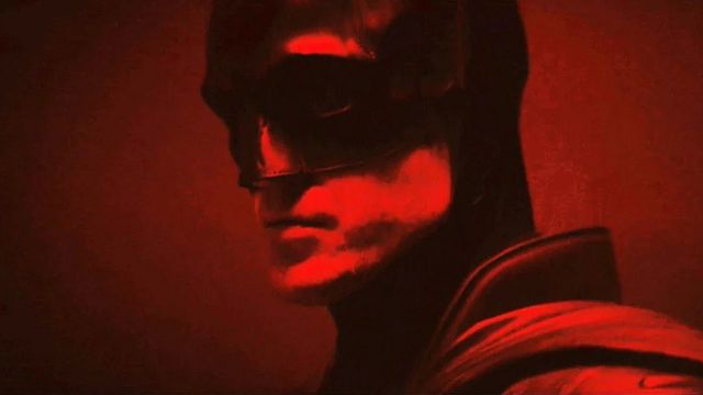 bild aus der news Starkes Bild zum Dreh von "The Batman": Das Batsymbol leuchtet über Glasgow
