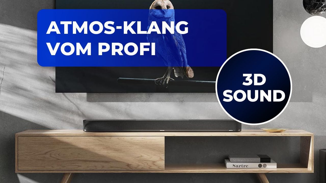 Dagegen sind andere Soundbars Kindergarten: Holt euch echten 3D-Sound auf Kino-Level – entwickelt von deutschen Audio-Legenden!