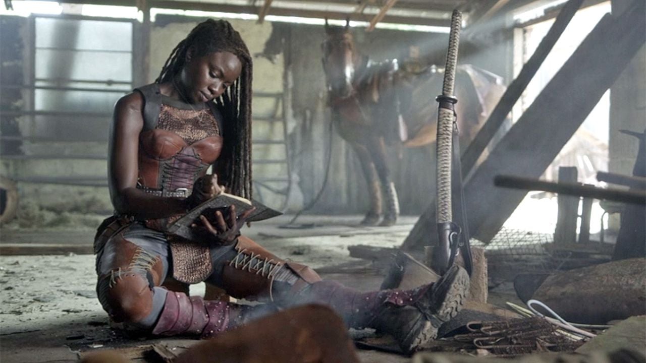 Michonne (Danai Gurira) in ihrem neuen Outfit