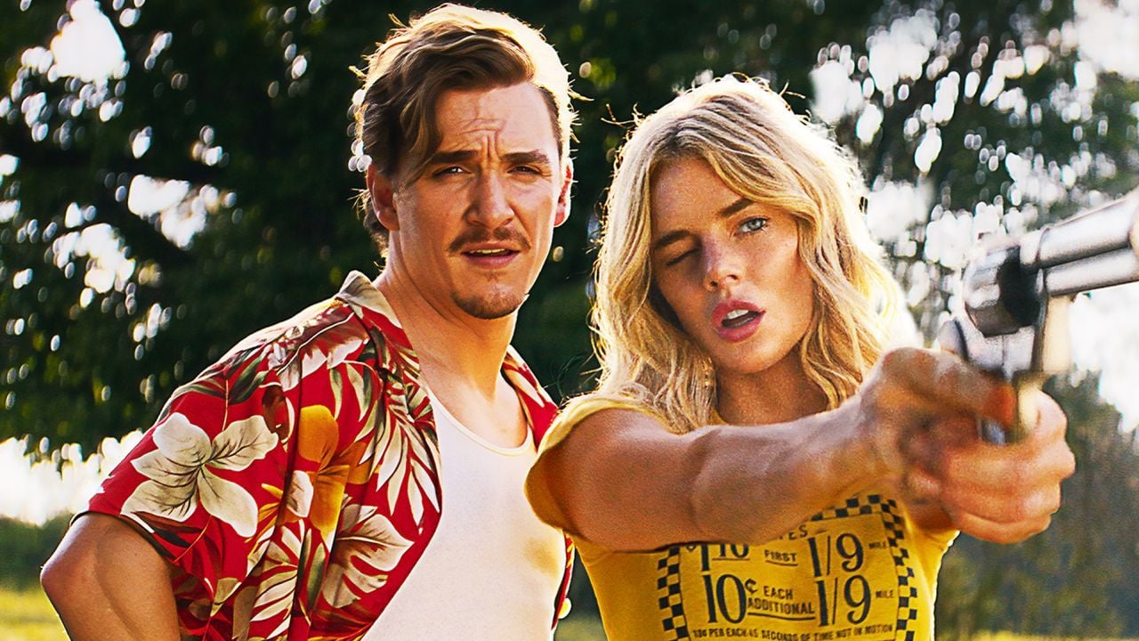 Oliver (Kyle Gallner) bringt Caroline (Samara Weaving) das Schießen bei – und das wird später auch dringend nötig!