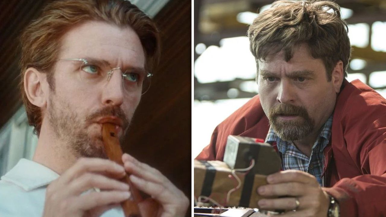 Dan Stevens (links) und Zach Galifianakis (rechts)