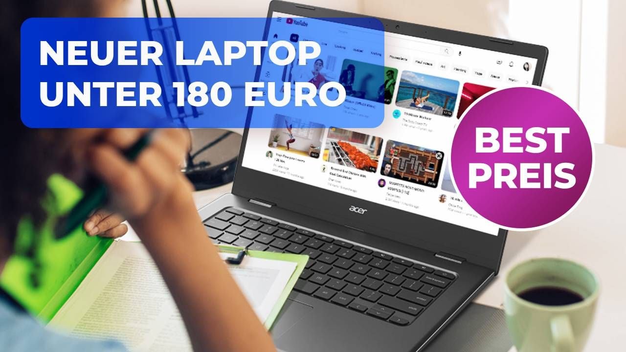 Brandneuer Laptop für unter 180 Euro: Amazon und Acer machen Angebot, das man kaum ablehnen kann