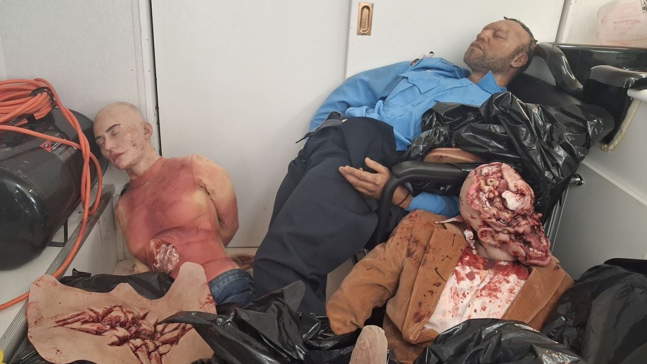Der Wagen der Spezialeffekte-Crew war eine Welt für sich.