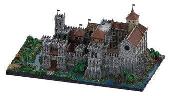 MOC Mittelalterliche Burg aus über 100.000 Teilen