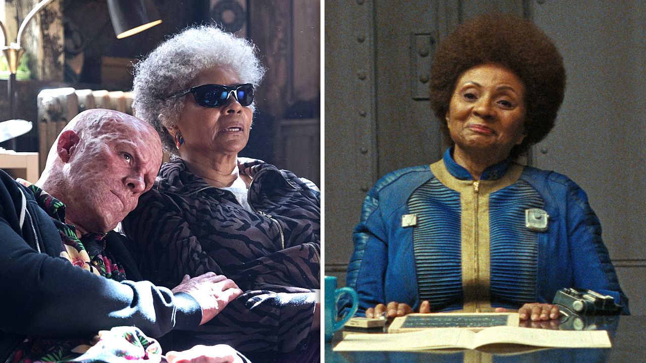 Leslie Uggams als Blind Al in „Deadpool 2“ (links) und als Betty in „Fallout“ (rechts)