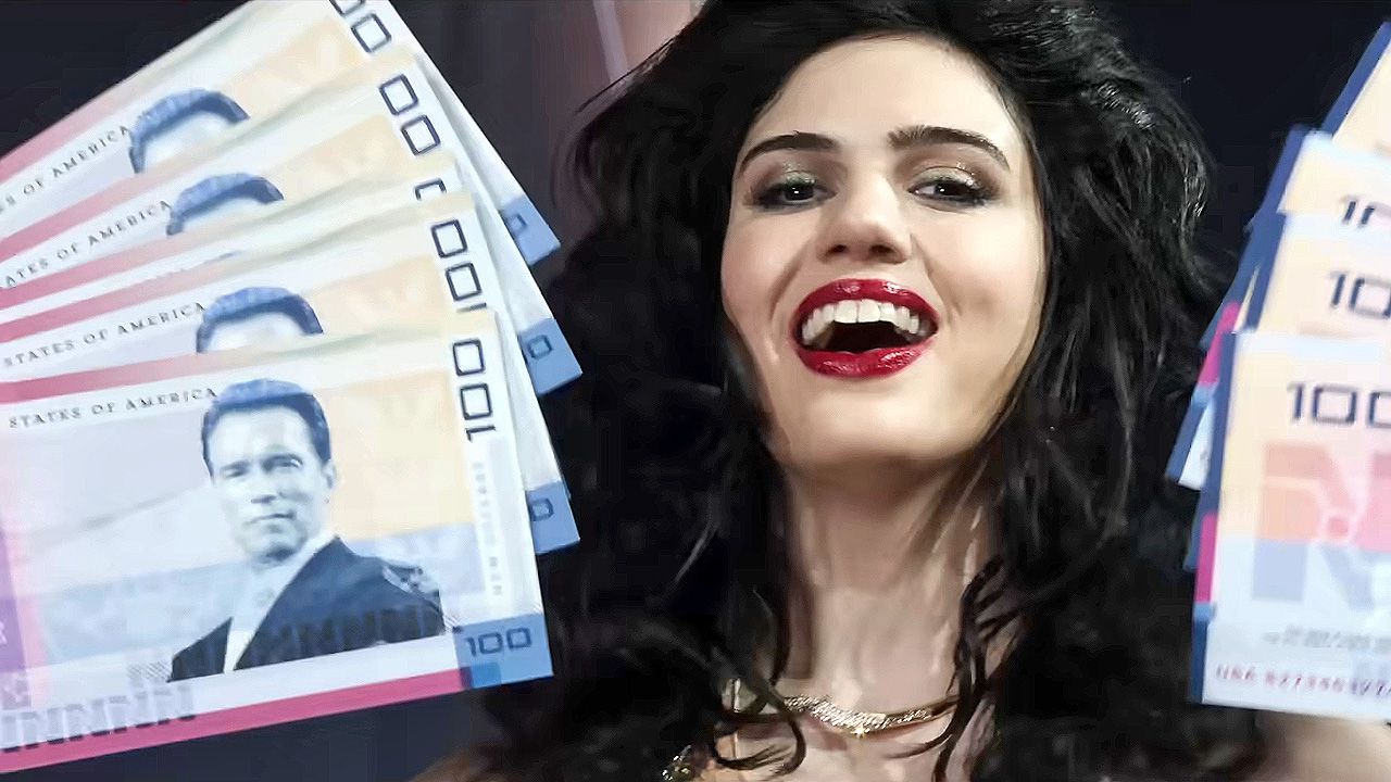 Arnold Schwarzenegger auf den New-Dollar-Scheinen im neuen 