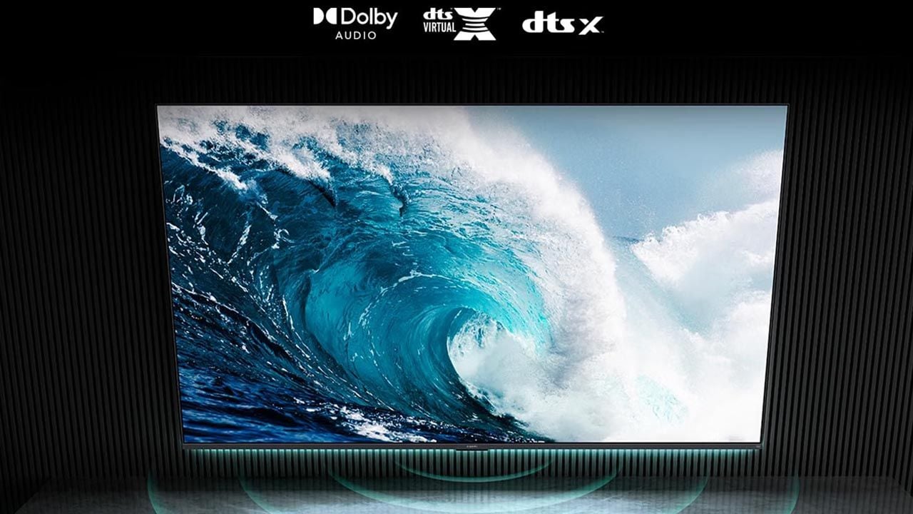 Dolby Audio und DTS:X sorgen beim Xiaomi TV F für räumlichen Sound.