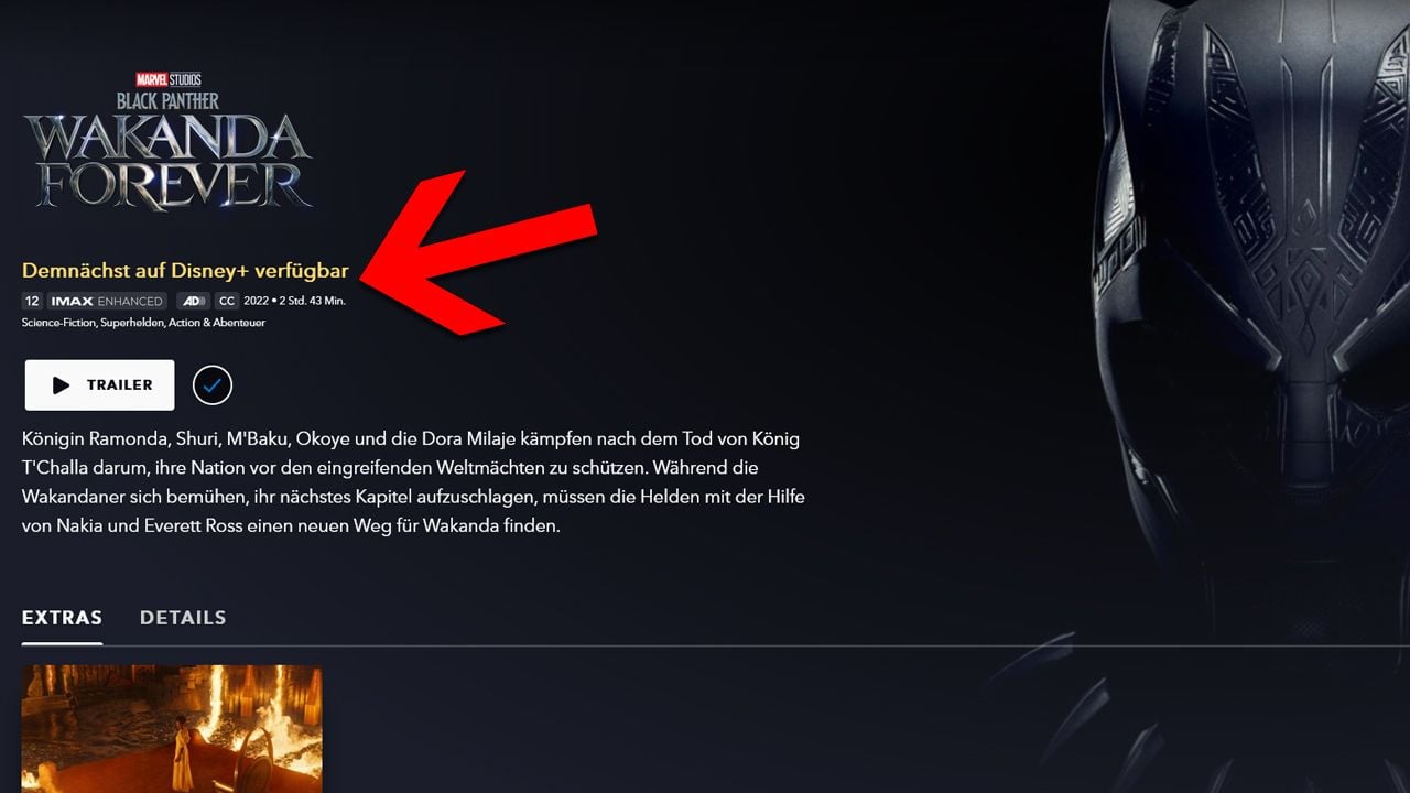 Just 2 months after theatrical release: so soon you’ll probably be able to stream “Black Panther 2: Wakanda Forever” on Disney + [UPDATE]