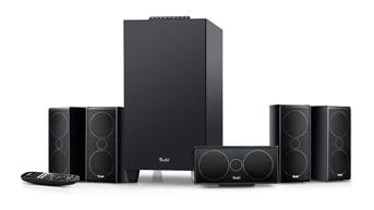 Kräftiges Surround-Sound-System mit integriertem AV-Receiver