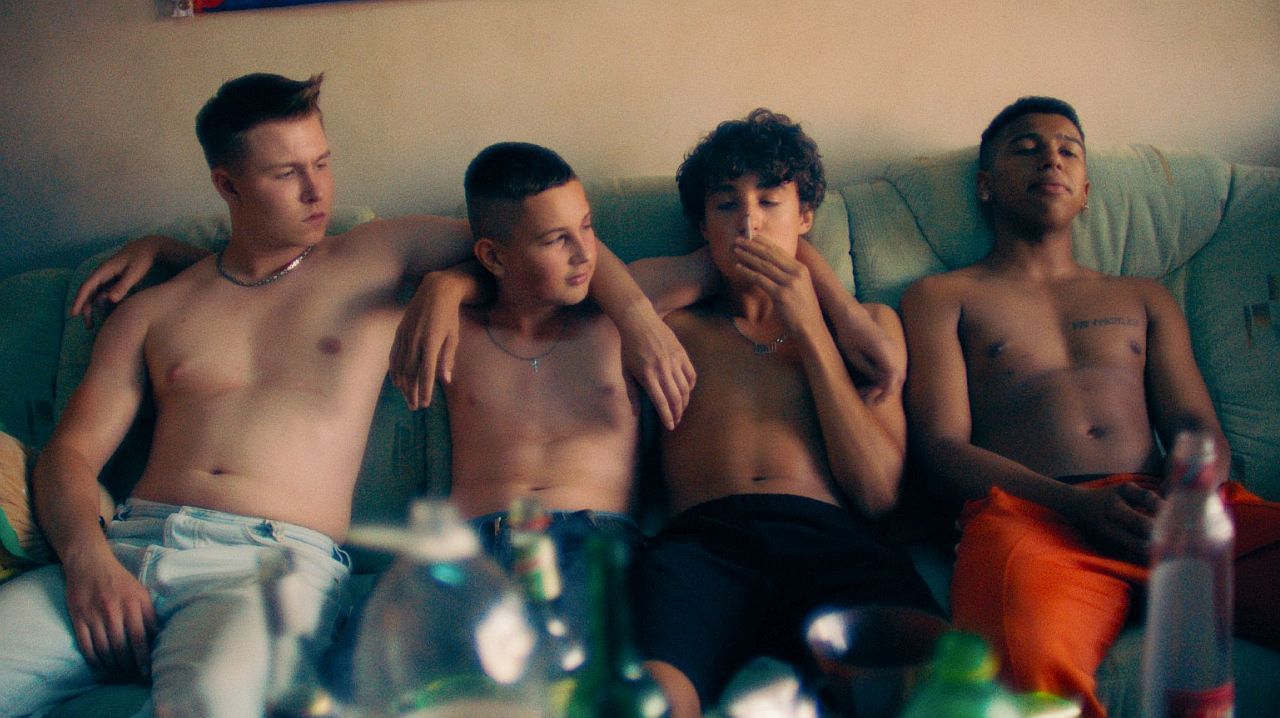 Julius, Lukas, Gino und Sanchez