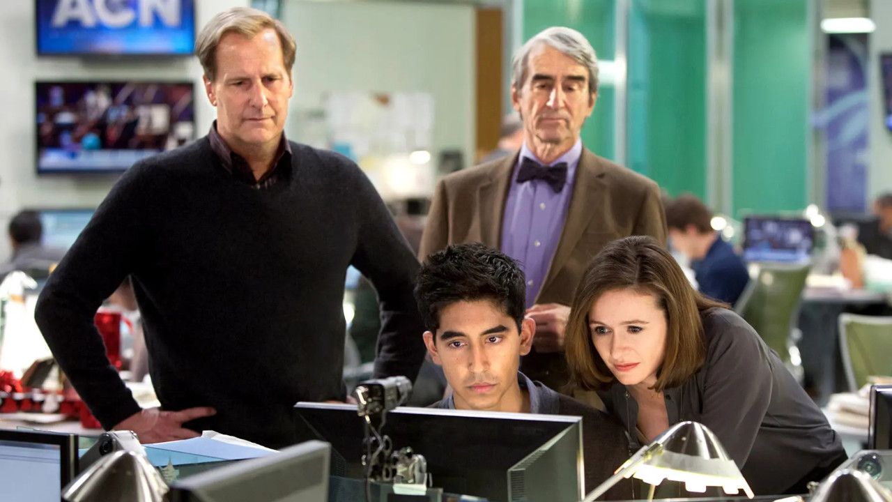 Will McAvoy (links: Jeff Daniels) und ein Teil seiner Redaktion