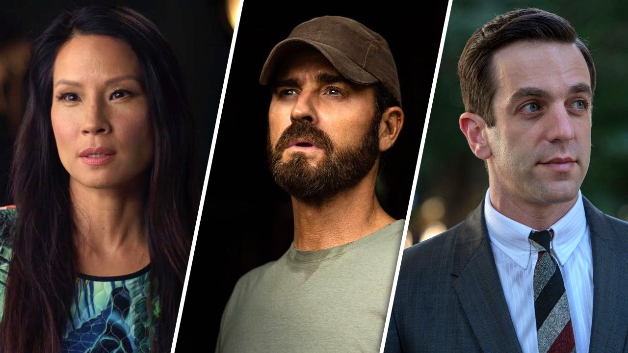 von links nach rechts: Lucy Liu, Justin Theroux und B.J. Novak