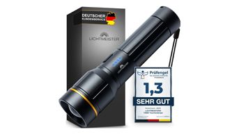 Extrem helle Lichtmeister-Taschenlampe