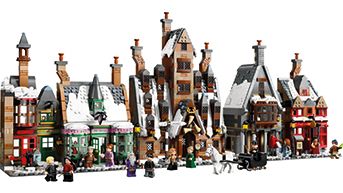 LEGOs winterliches Dorf Hogsmeade