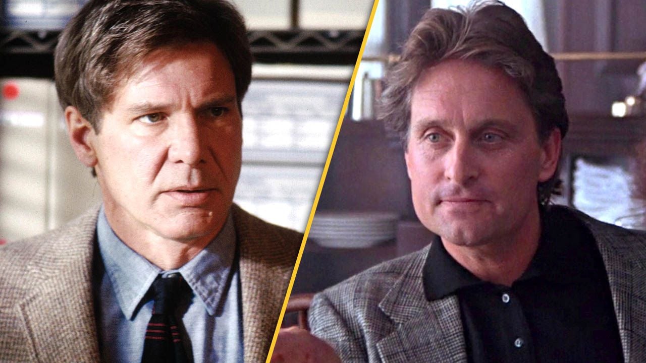 Sehen sich kein bisschen ähnlich, werden aber regelmäßig miteinander verwechselt: Harrison Ford und Michael Douglas.