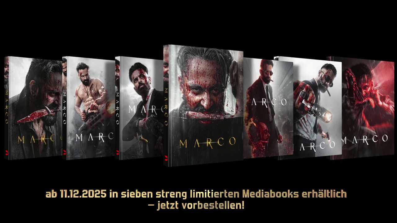 Die sieben verschiedenen Mediabook-Cover in der Übersicht.