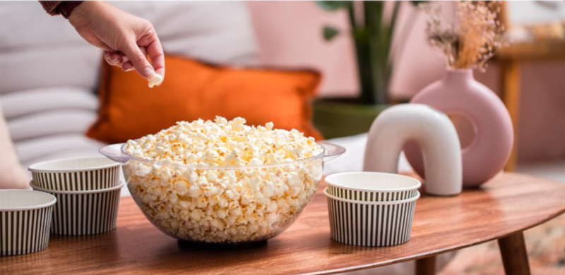 Der abnehmbare Deckel fungiert als Servierschüssel