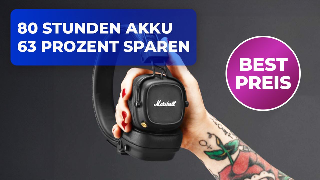 Unglaubliche Marshall Kopfhörer mit 80 Stunden Akkulaufzeit kosten bei den Amazon Frühlingsangeboten weniger als die Hälfte!