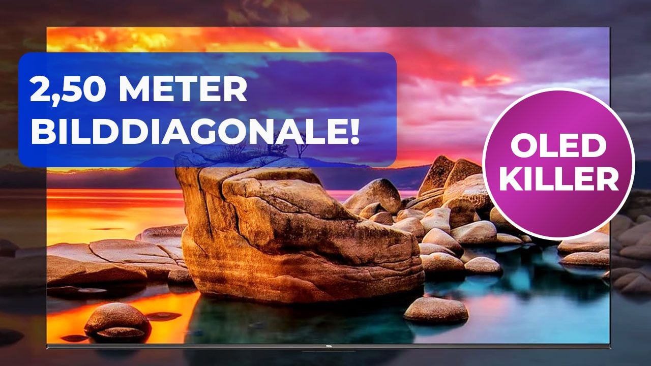 Dagegen ist euer TV eine Erbse: 98-Zoll-Giga-TV mit Mini-LED mischt den Heimkino-Markt so richtig auf – und das unfassbar günstig!