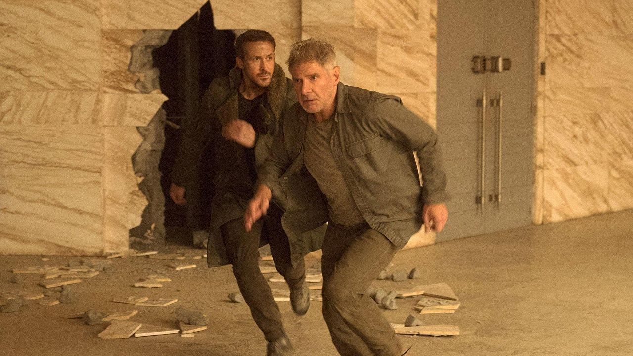 Ryan Gosling und Harrison Ford in