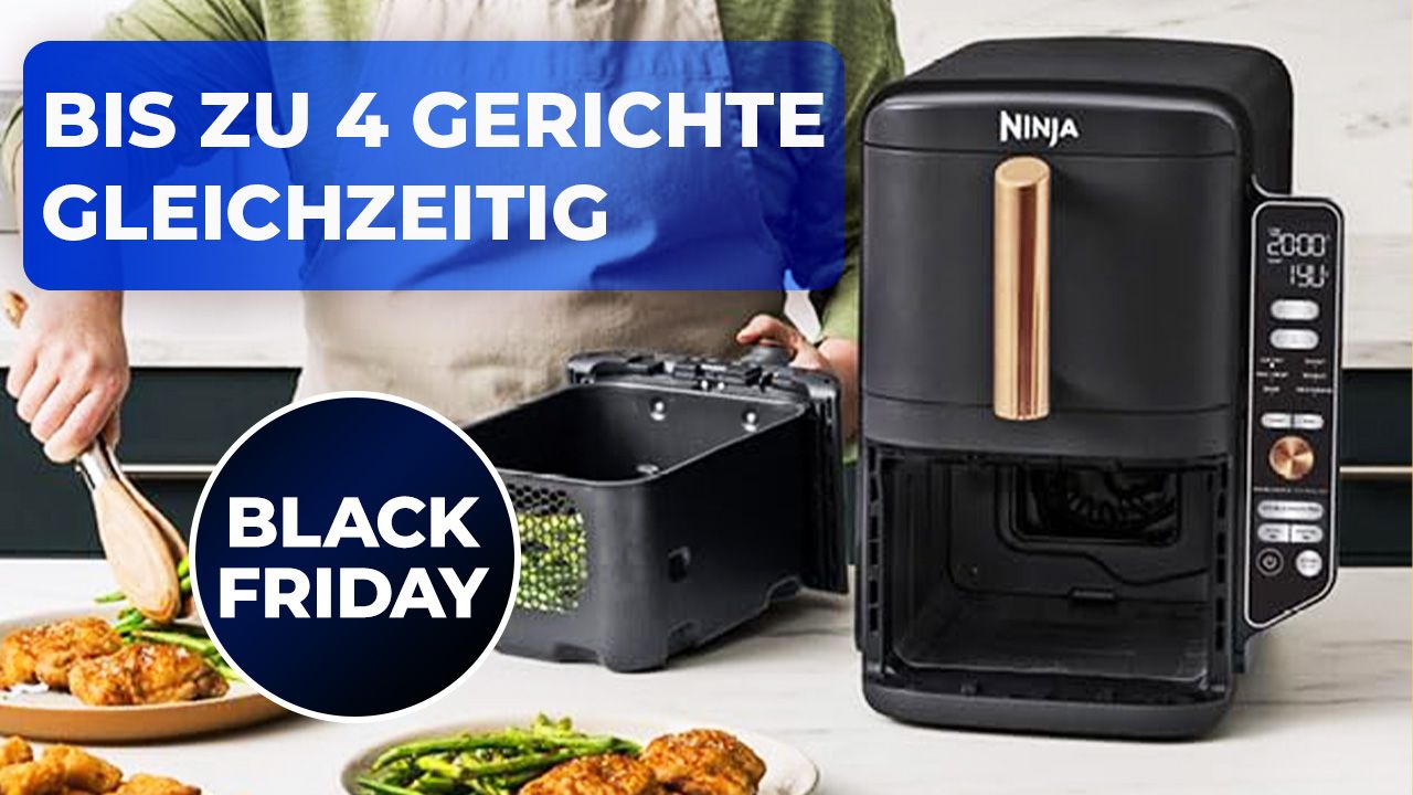 Ein Ninja in der Küche! Bestseller Heißluftfritteuse mit genialen Features am Black Friday günstig schnappen