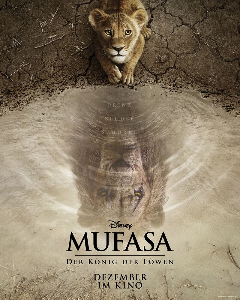 Poster zum Film Mufasa Der König der Löwen Bild 1 auf 3 FILMSTARTS.de