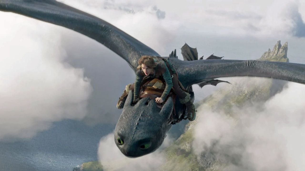 Der erste gemeinsame Flug von Hicks und Ohnezahn galt schon im Original als eine der bestchoreografierten Action-Sequenz in einem Animationsfilm überhaupt.