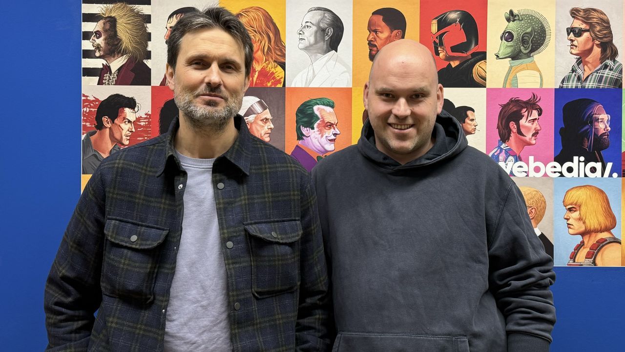 Simon Verhoeven (links) mit Chefredakteur Christoph Petersen bei der Podcast-Aufnahme in der FILMSTARTS-Redaktion.