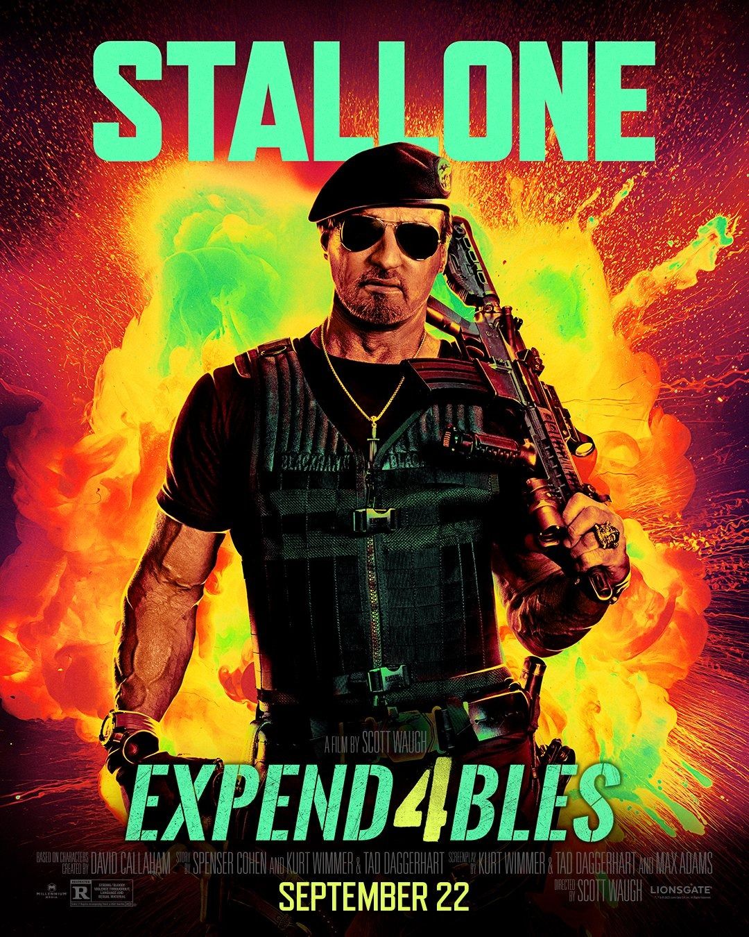 Zum Vergleich: Das Poster von Stallone