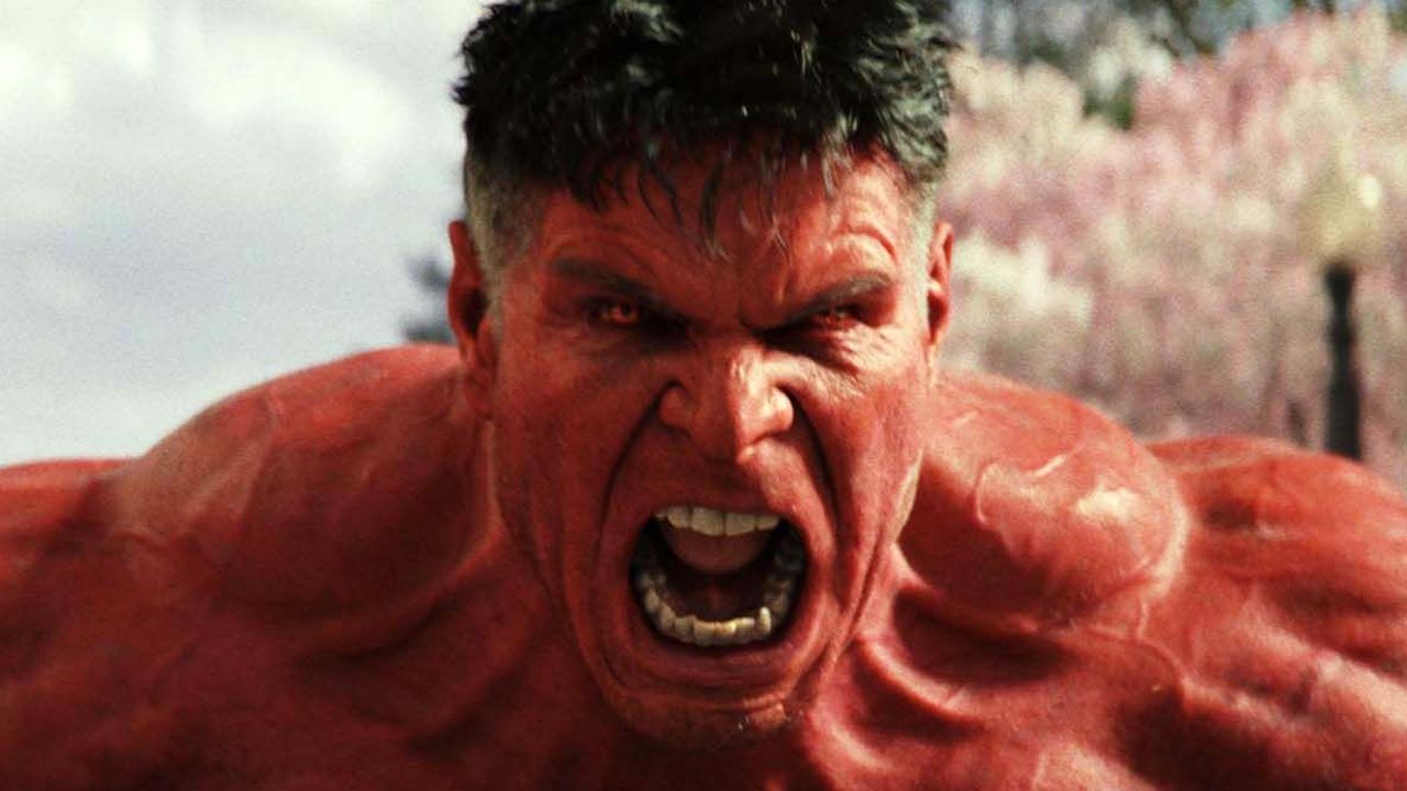 Der Red Hulk ist zwar rot, aber mindestens genauso schlecht gelaunt wie die grüne Variante.