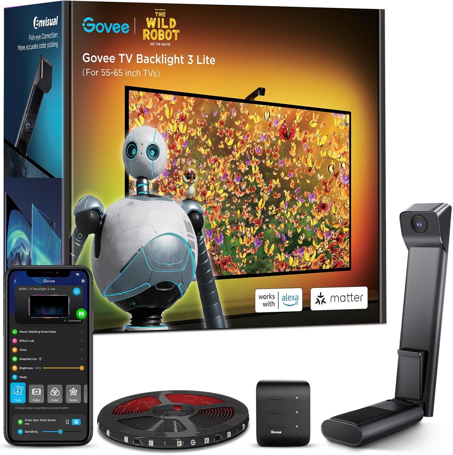 Ambilight-Alternative von Govee für 55/65 Zoll mit Coupon für 56,99 Euro statt 89,99 Euro