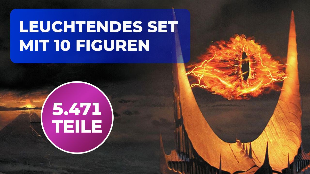 Ein Set, sie alle zu knechten: Mit fast über 5.000 Steinen setzt LEGO „Herr der Ringe“ ein Denkmal